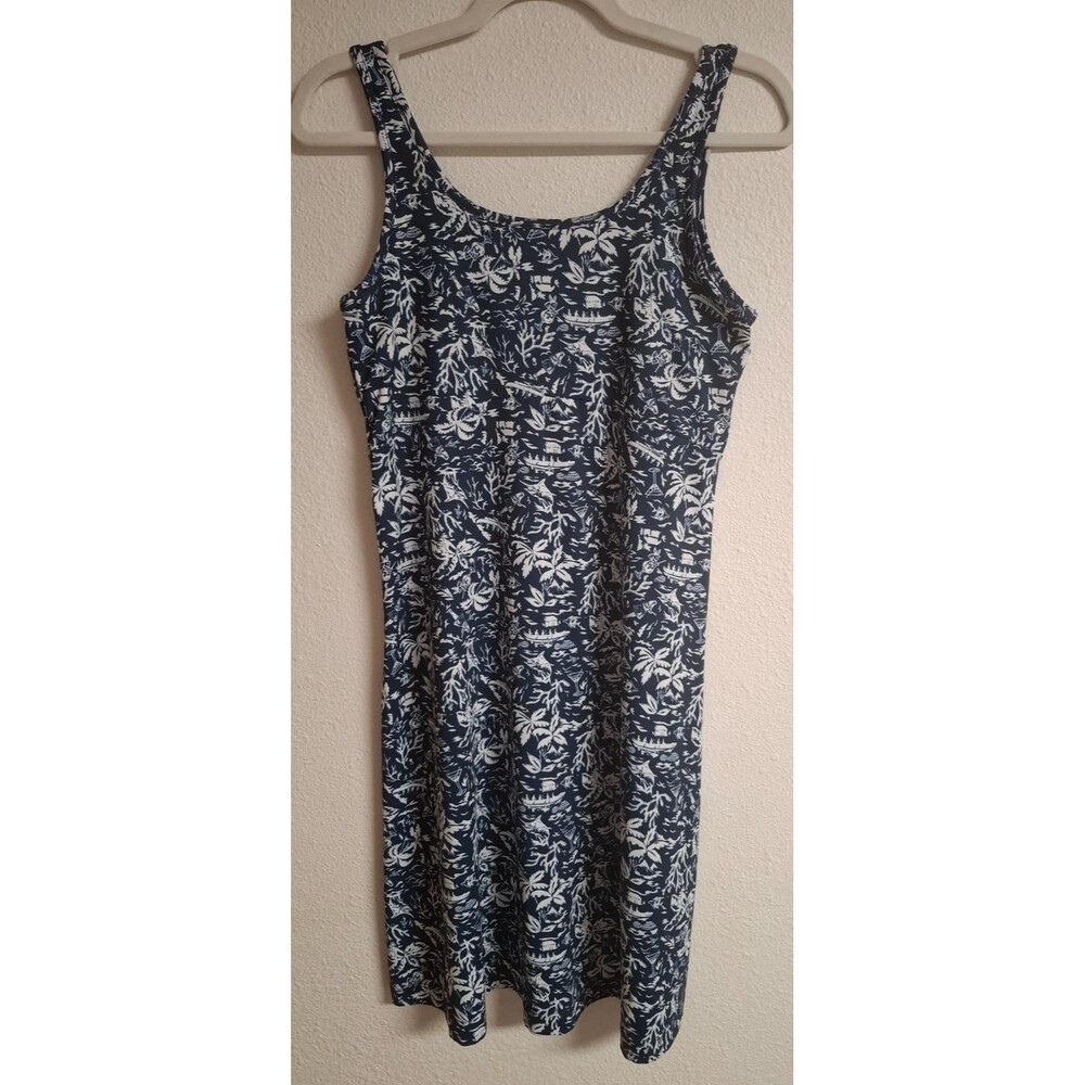 Women's COLUMBIA PFG Sleeveless Hawaiian Print Scoop Neck Dress Small